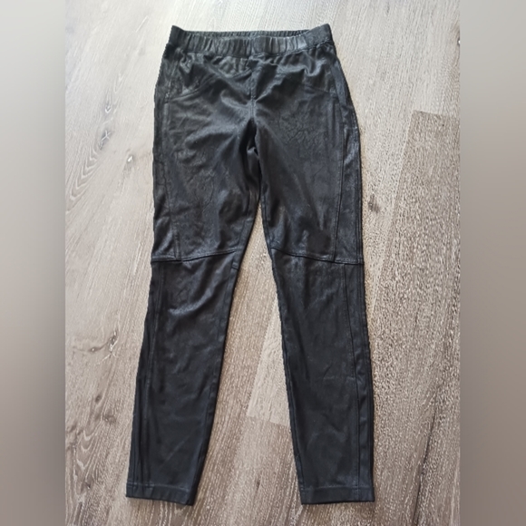 Free people Midnight Vegan Suede Skinny Pants Size Small NWOT - Picture 3 of 6